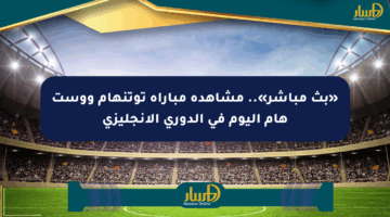 «بث مباشر».. مشاهدة مباراة توتنهام ووست هام اليوم في الدوري الإنجليزي